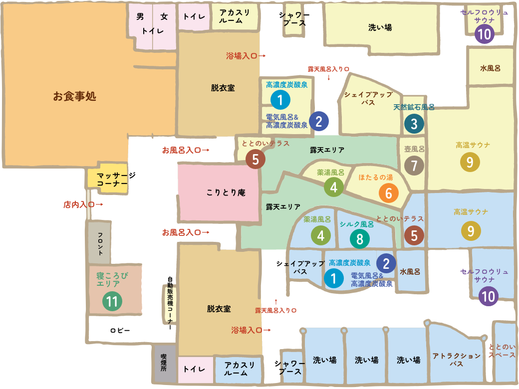 店内案内図