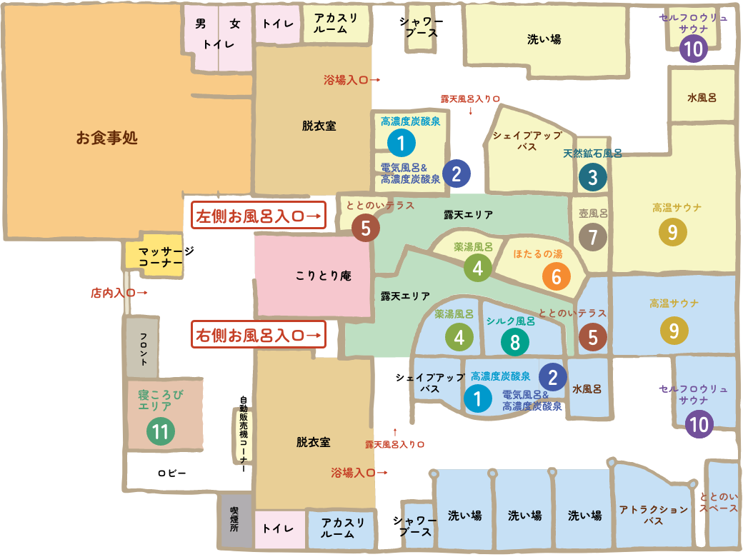 店内案内図